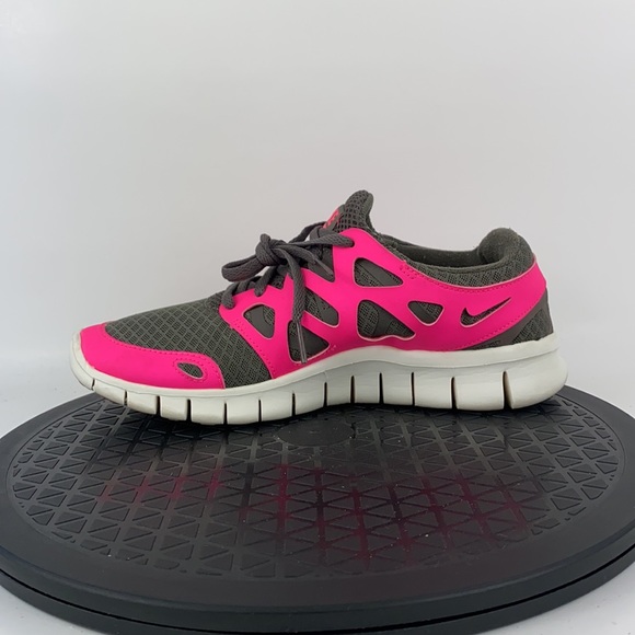 Nike Free Run+ 2 Pink/Gray Athletic Running Shoes 443816-206 Women's Size 7 - Picture 9 of 12